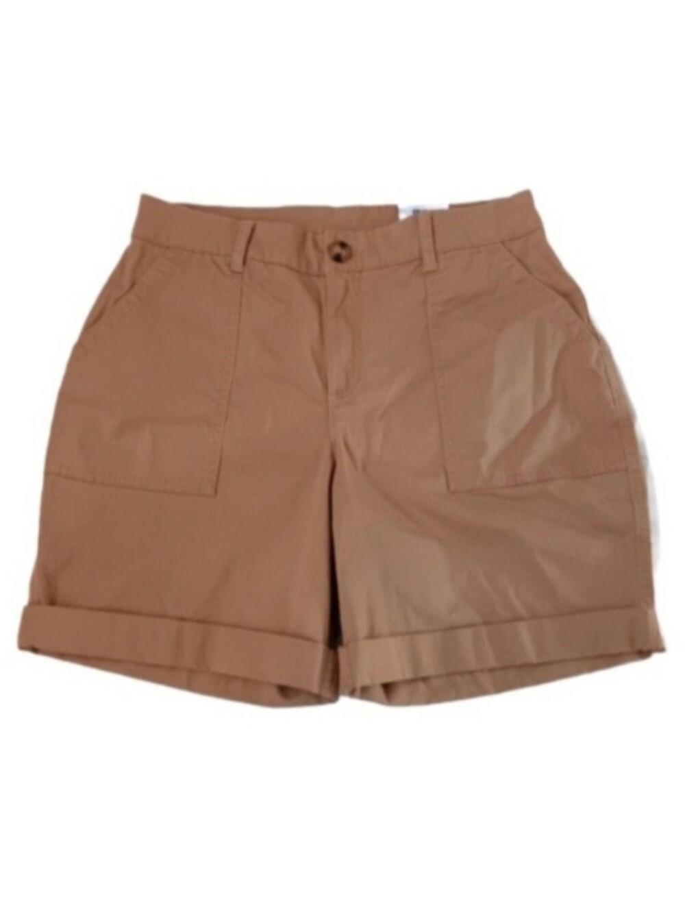 NWT Style & Co Mid Rise Bermuda Short | Roll Cuff | Warm Toffee